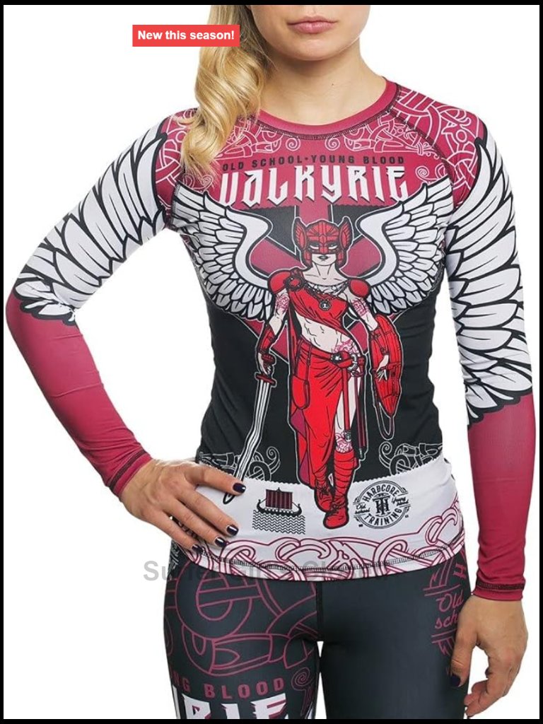 Women's Long Sleeve Compression Rash Guard For Training Yoga Running Fitness